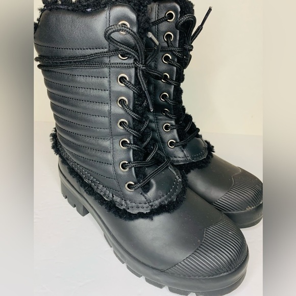 Hunter Original PAC Women’s Black Shearling Lined Waterproof Lace… - Picture 5 of 13